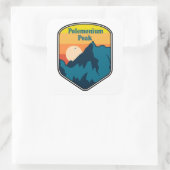 Sticker Carré Polemonium Peak California Sunrise (Sac)