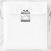 Sticker Carré Police (Sac)