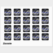 Sticker Carré Police (Feuille)