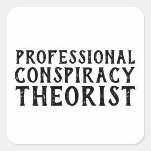 Sticker Carré Politique amusante