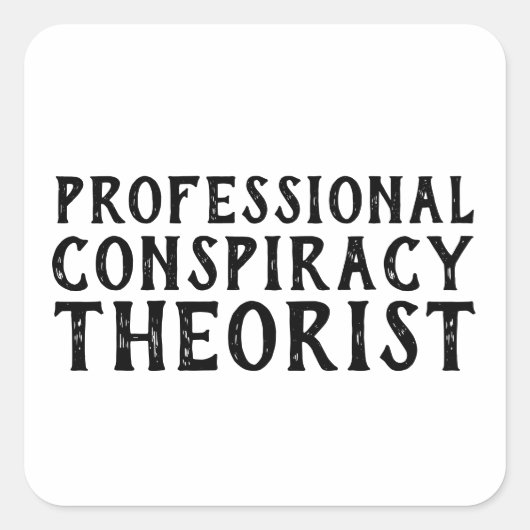 Sticker Carré Politique amusante (Devant)