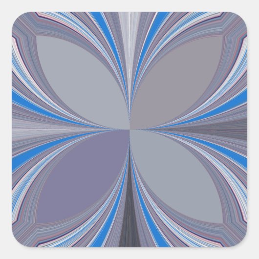 Sticker Carré Polka gris cendré bleu Pointe Texture Art Imprimer (Devant)