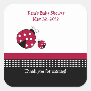 Sticker CARRÉ Polkadot Ladybug Favoriser