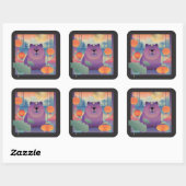 Sticker Carré POLLY PLUM Chow chien (Feuille)