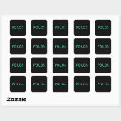 Sticker Carré Polo (Feuille)