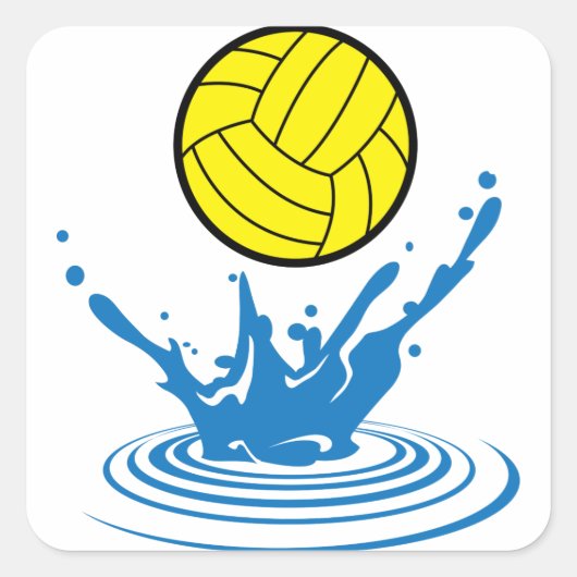 Sticker Carré Polo aquatique (Devant)