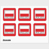 Sticker Carré Pologne (Feuille)