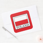 Sticker Carré Pologne (Enveloppe)