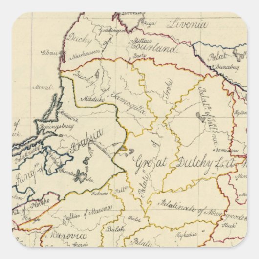 Sticker Carré Pologne 4 (Devant)