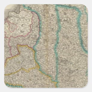 Sticker Carré Pologne, Lituanie