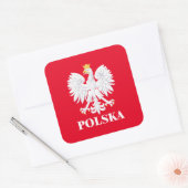 Sticker Carré Polska 3 (Enveloppe)