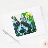 Sticker Carré Polychromoptic #2C par Michael Moffa (Enveloppe)