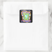 Sticker Carré Polyglot Chat Je Fais Ce Que Je Veux Langues Bilin (Sac)