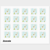 Sticker Carré Pom Pom Llama Rama - Toute Lotta Llama (Feuille)
