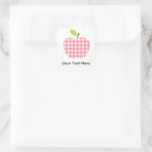 Sticker Carré Pomme enseignant personnalisable (Sac)