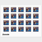 Sticker Carré Pommes de buffle (Feuille)