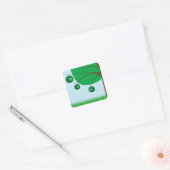 Sticker Carré Pommier Vert (Enveloppe)