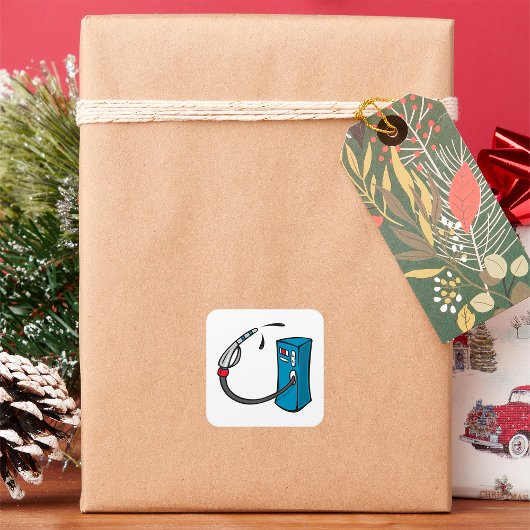 Sticker Carré pompe à gaz