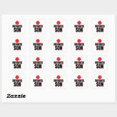 Sticker Carré Pompier Fils (Feuille)