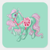 Sticker Carré Poney (Devant)