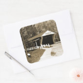 Sticker Carré Pont couvert (Enveloppe)