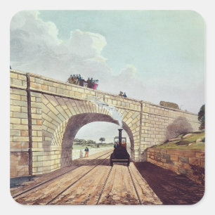 Sticker Carré Pont, de 'Liverpool and Manchester Railway'