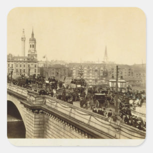 Sticker Carré Pont de Londres, c.1880 (photo de sépia)