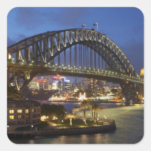 Sticker Carré Pont de Sydney Harbour et Park Hyatt Sydney Hotel