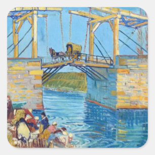 Sticker Carré Pont Langlois à Arles Van Gogh