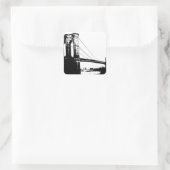 Sticker Carré Pont vintage Brooklyn (Sac)