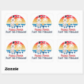 Sticker Carré Poodle (Feuille)