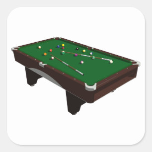 Sticker Carré Pool table