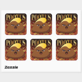 STICKER CARRÉ POOTUS (Feuille)