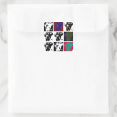 Sticker Carré Pop Art Elephants (Sac)