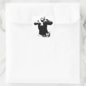Sticker Carré Pop Art Gorilla Beating Chest (Sac)