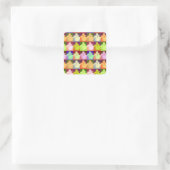 Sticker Carré Pop Art Snow Kitty (Sac)