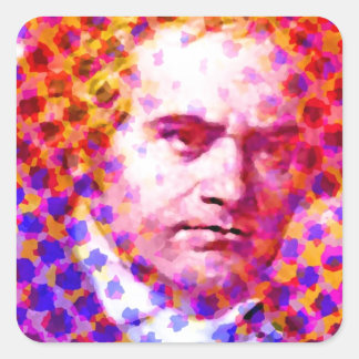 Sticker Carré Pop Beethoven