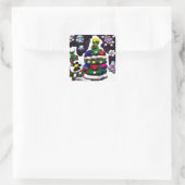 Sticker Carré Pop Snowman Noël (Sac)