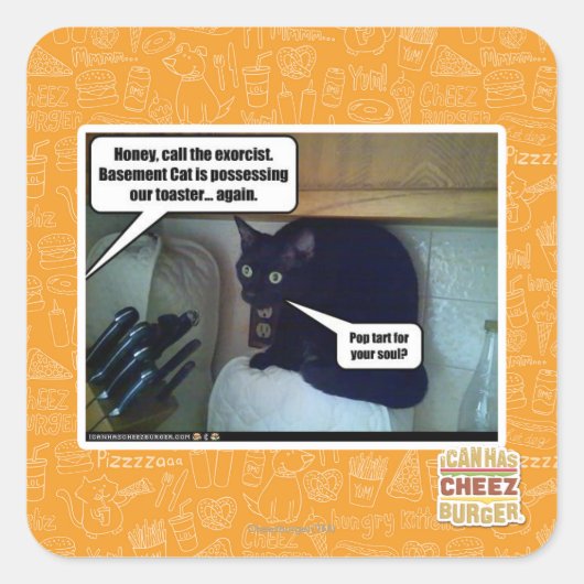 Sticker Carré Pop tart pour ton âme ? (Devant)