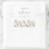 Sticker Carré POPPY Rustique Fête de Mariage Fleur des Champs Pa (Sac)