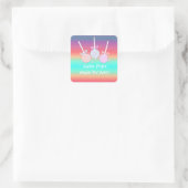 Sticker Carré Pops de gâteau joyeux (Sac)