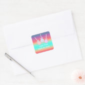 Sticker Carré Pops de gâteau joyeux (Enveloppe)