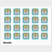 Sticker Carré Populaire (Feuille)