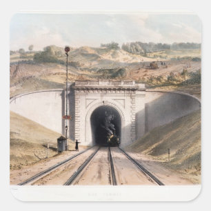Sticker Carré Portail du tunnel de la boîte de Brunel près de
