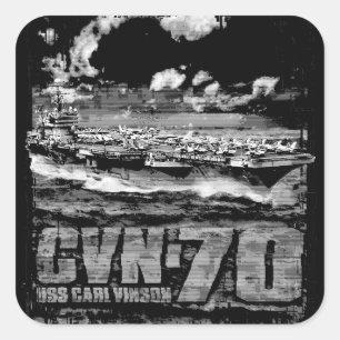Sticker Carré Porte-avions Carl Vinson