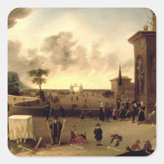 Sticker Carré Porte étroite au ciel (Devant)