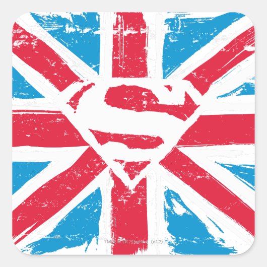 Sticker Carré Porté S-Shield sur le drapeau (Devant)