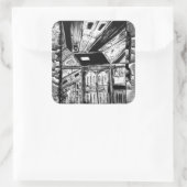 Sticker Carré Portes ouvertes (Sac)