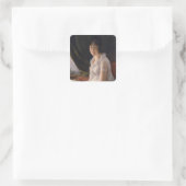 Sticker Carré Portrait assis de Marie-Philippe-Claude (Sac)