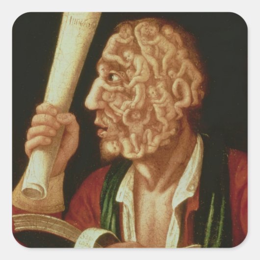 Sticker Carré Portrait d'Adam (huile) (Devant)